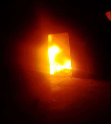 Imagen del incendio captada por un vecino de la zona/TA.